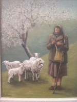 les moutons de Bernadette 35 x 27 cm.JPG